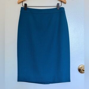 J. Crew Teal Pencil Skirt